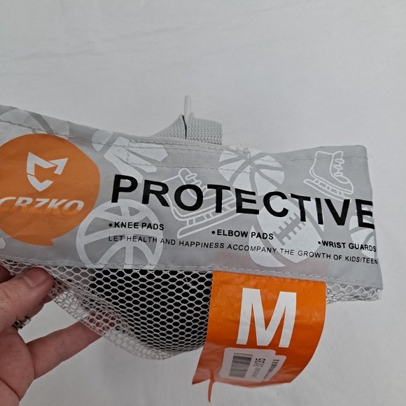 Knee Elbow Pads Black Protective Gear Crzko M - Picture 11 of 11